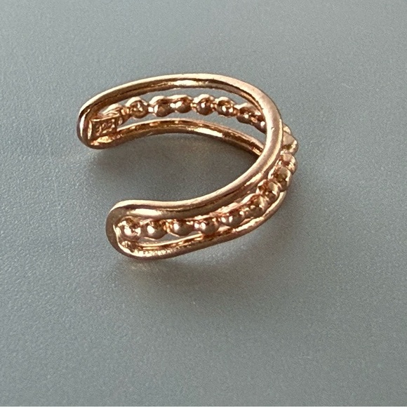 Rose Gold Three Band Ear Cuff - Picture 4 of 5